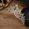Purely Handmade Bridal Crown Marquise Large Crystal Large Headband Wedding Hairstyle Headdress Alloy Crown