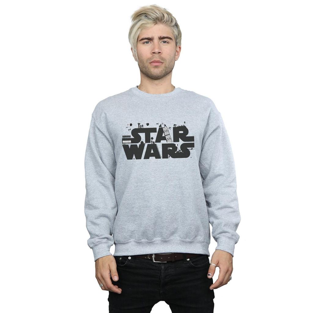 Star Wars Mens Minimalist Logo Sweatshirt