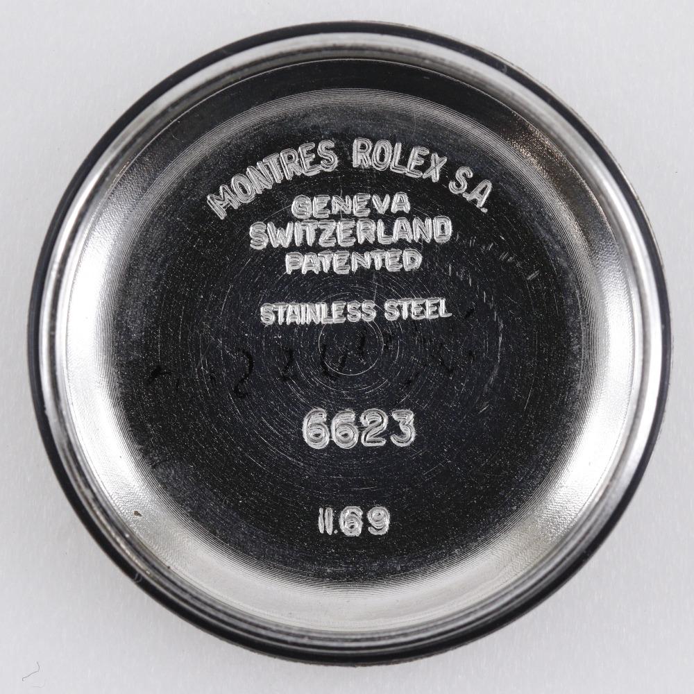 Rolex Oyster Perpetual Часы 6618 кал.1161 Серебристый циферблат Нержавеющая сталь Механические Автоматические Аналоговый дисплей Женские Б/У