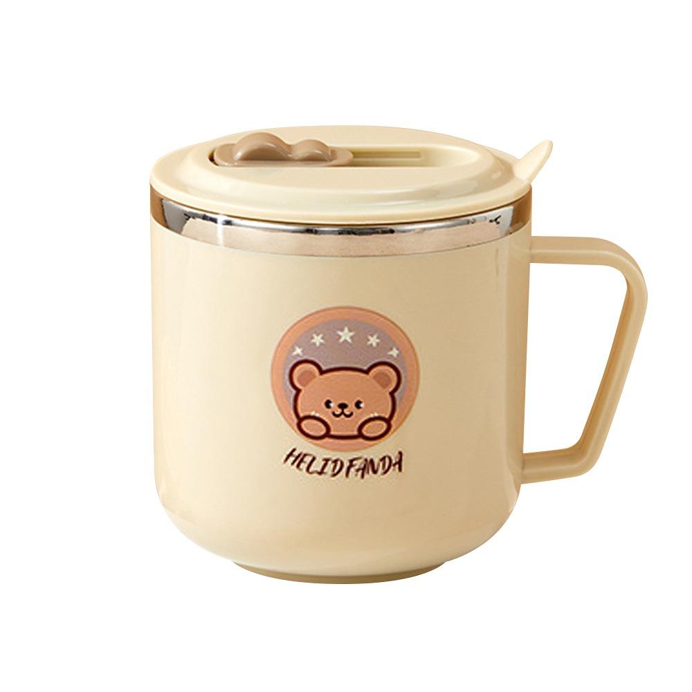 316 Stainless Steel Straw Water Cup Double Wall Drinking Cup Cute Insulated Mug for Children