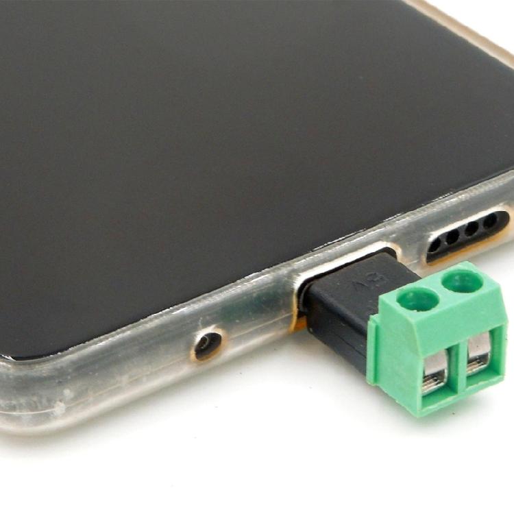 Разъемы для передачи питания 5 В MicroUSB на 2-контактные клеммы Зарядный кабель для мобильных устройств