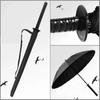 Simple Samurai Umbrella with Long Handle Japanese Umbrella Katana Chinese Household Straight Rod Umbrellas Windproof Rain Gear