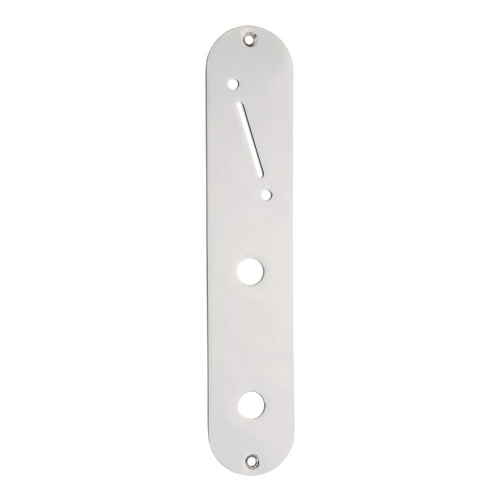 Goldo Telecaster-Style Control Plate with Angled Switches, Chrome, CPT4C