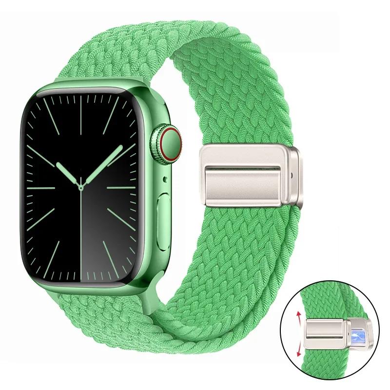 Нейлоновый браслет для Apple Watch ремешок 10 9 8 7 46мм 42мм 45мм 41мм Ultra 2 49мм Ремешок для iWatch Серии 6 5 4 3 SE 44мм 40мм Ремешок