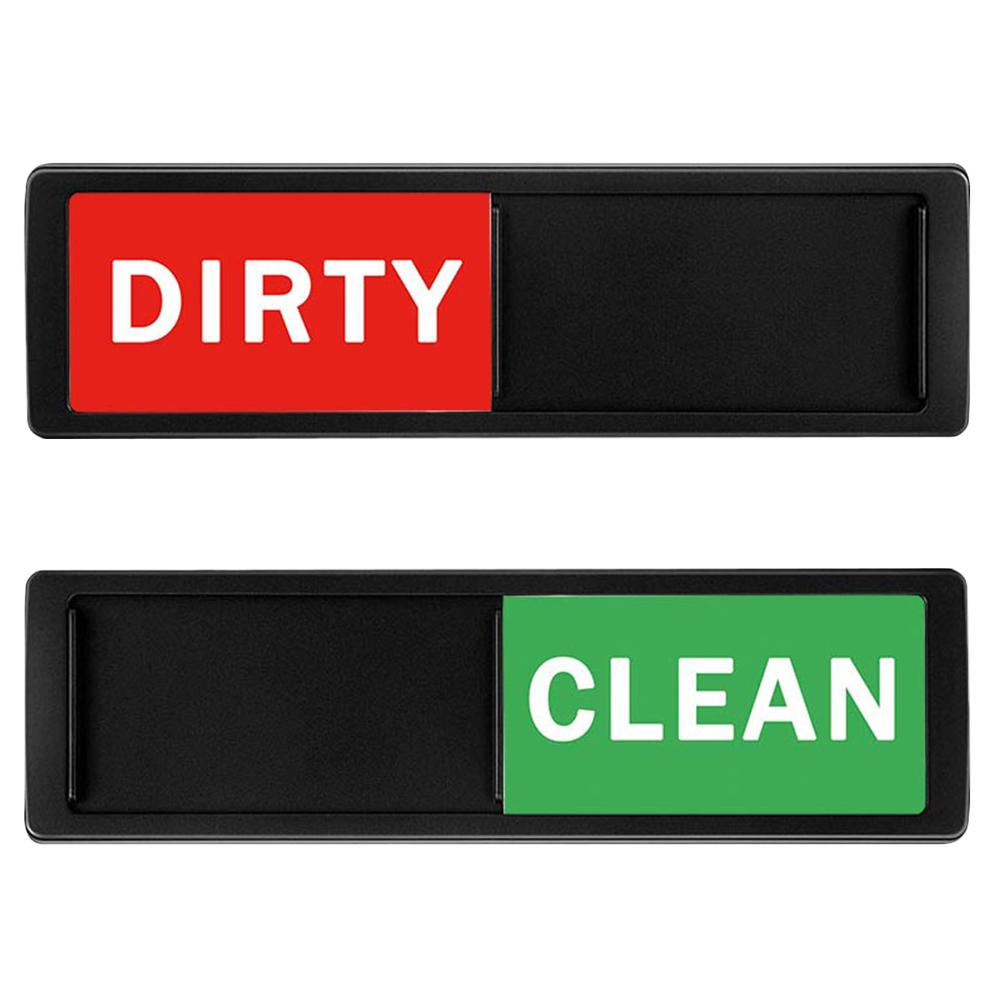 Clean Dirty Dishwasher Magnet Indicator Sign Large Text Magnetic Dishwasher Sign Dishwasher Refrigerator Magnet Kitchen Supplies