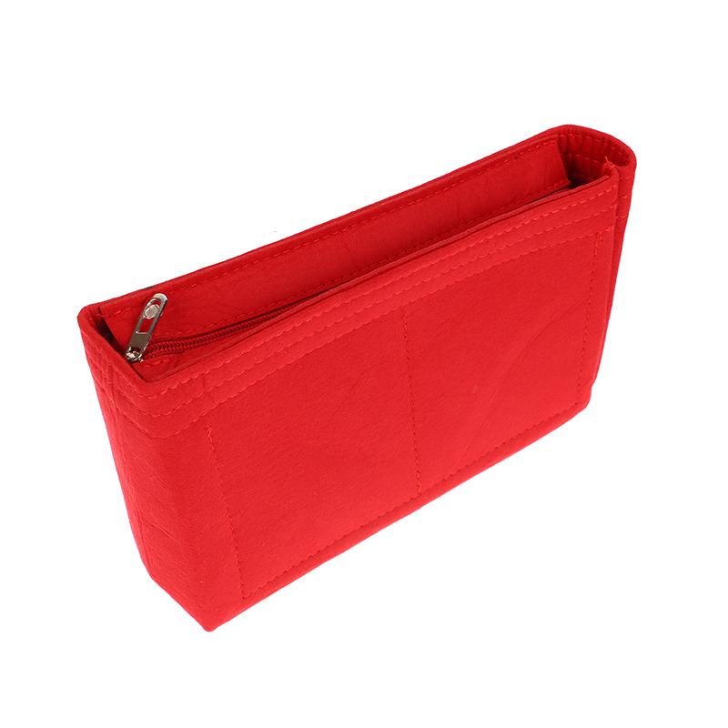 Войлочная вставная сумка подходит для косметичек, сумка-вкладыш для дамской сумочки, войлочная тканевая косметичка, переносная вставная сумка-органайзер для путешествий