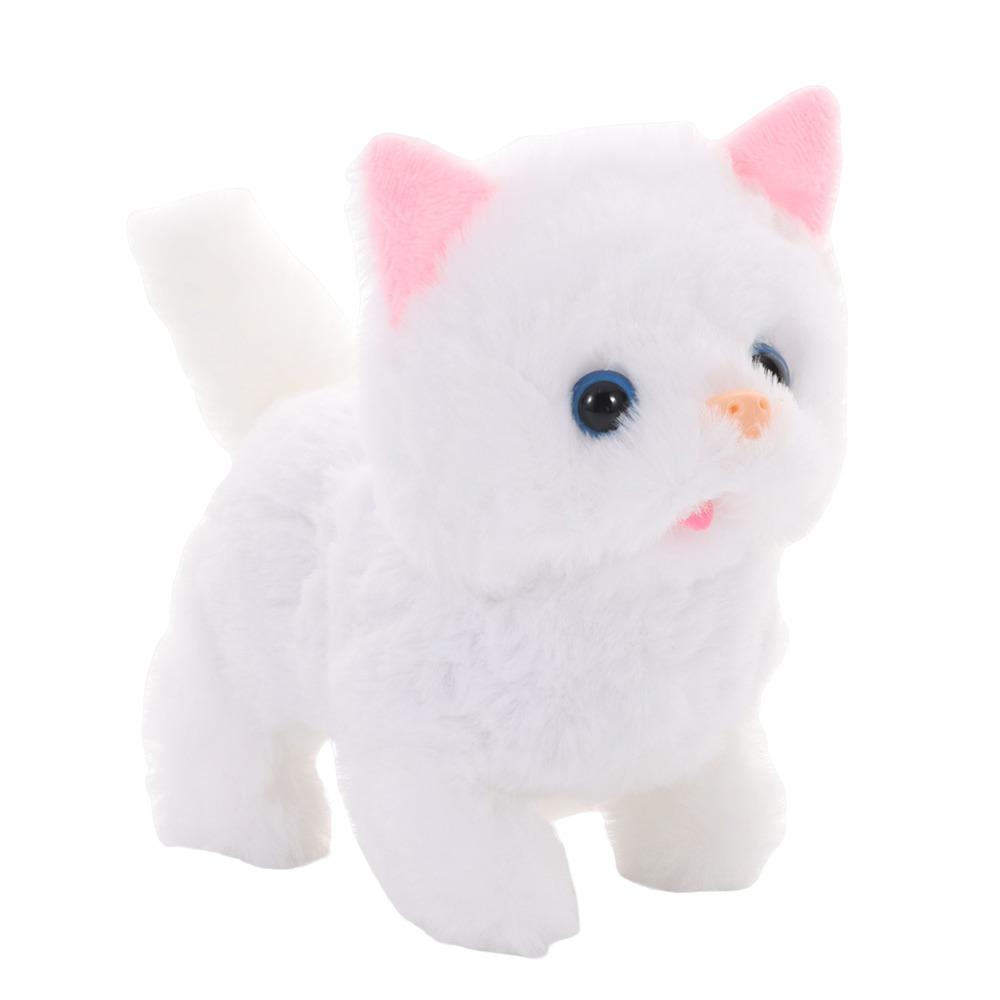 Гуляющий Мой Реалистичный Робот Щенок Плюшевая Ходячая Игрушка Собака Модный Симулированный Щенок для Детей