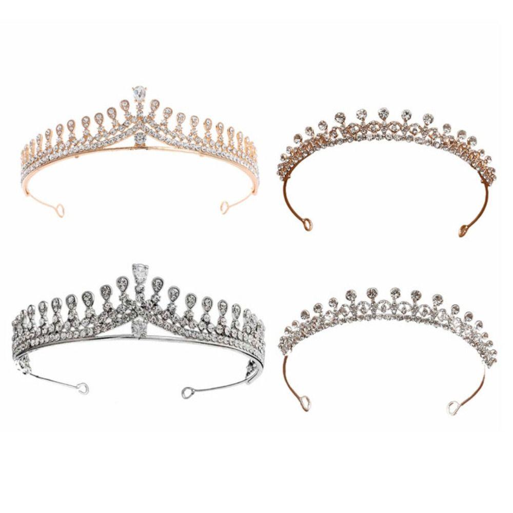 Hair Jewelry Wedding Hair Jewelry Zircon Princess Tiara Diadem Rhinestone Headband  Girls