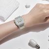 Casio Цифровая серия Квадратные Милые Желейные Кварцевые Часы Женские Часы Белые F-91WS-7