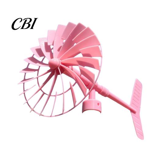 Rotating Garden Decor 3D Printed Windmill with Weathervane, Colorful Outdoor Yard Stake Hollow Atmospheric Courtyard Decoration Spinning Blades,