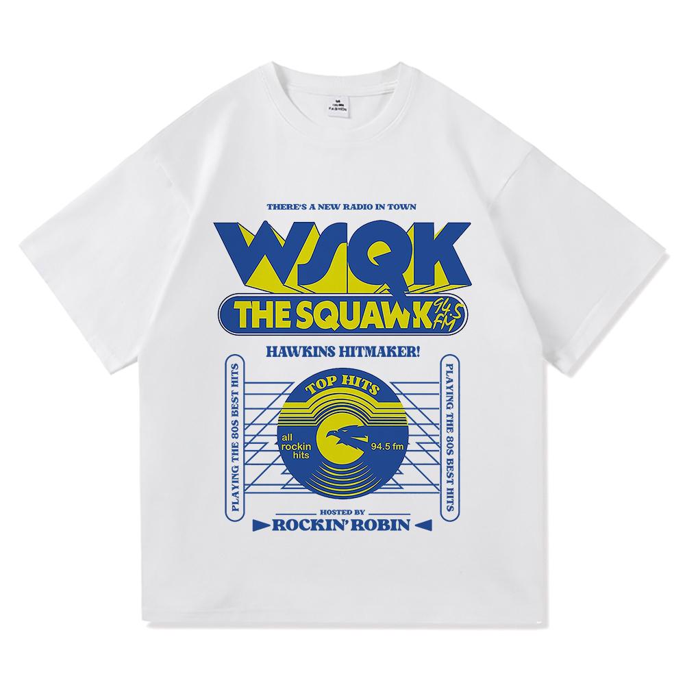 WSQK The Squawk 945 FM Tshirts Beam Me Up Tshirts Place Sucks Graphic Print Tshirt Cotton Short Sleeve Male Classic Breathable