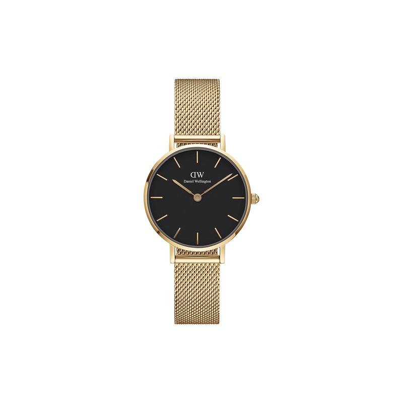 DANIEL WELLINGTON Женские часы Кварцевый механизм 28 мм Черный циферблат Женские часы Простой темперамент Модные европейские и американские часы DW00100349