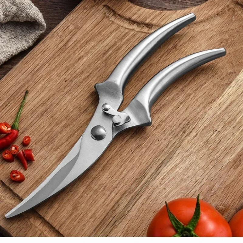 Кухонные ножницы из нержавеющей стали для разделки куриных костей, ножницы для разделки куриных костей, многофункциональный кухонный нож для разделки утиных костей