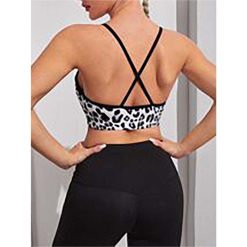 Fashion Yoga Vest Women Running Fitness Sleeveless Tank Top Gym Sports Crop Top