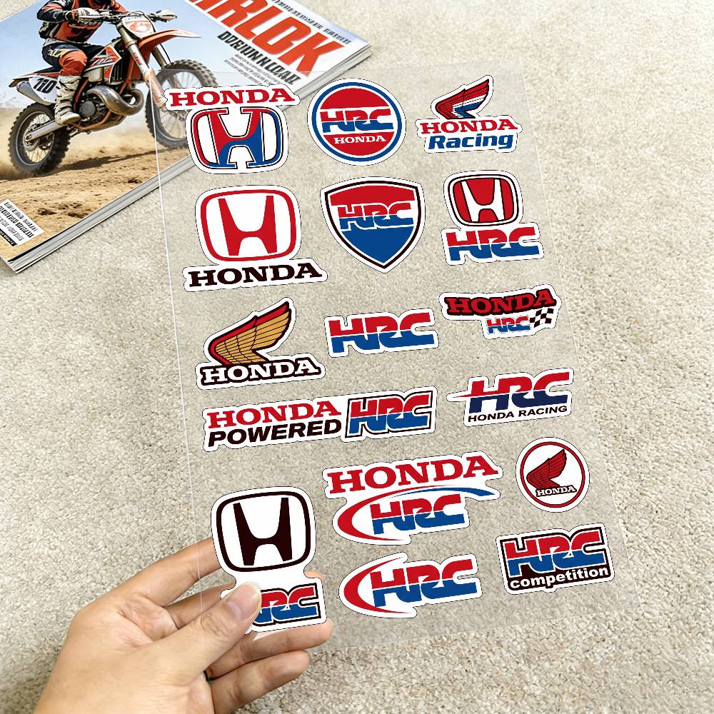 ДЛЯ HONDA HRC H WING Мотоциклетные Светоотражающие Наклейки Водонепроницаемые Декали для Шлема Скутера Топливного Бака Ящика для Инструментов Гонки XL0