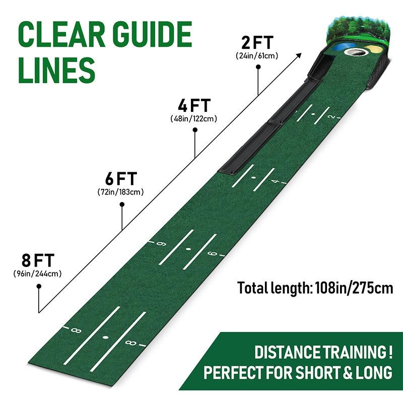 Professional Golf Putting Practice Equipment Three Hole Indoor and Outdoor Universal Putting Practice Blanket Swing Trainer