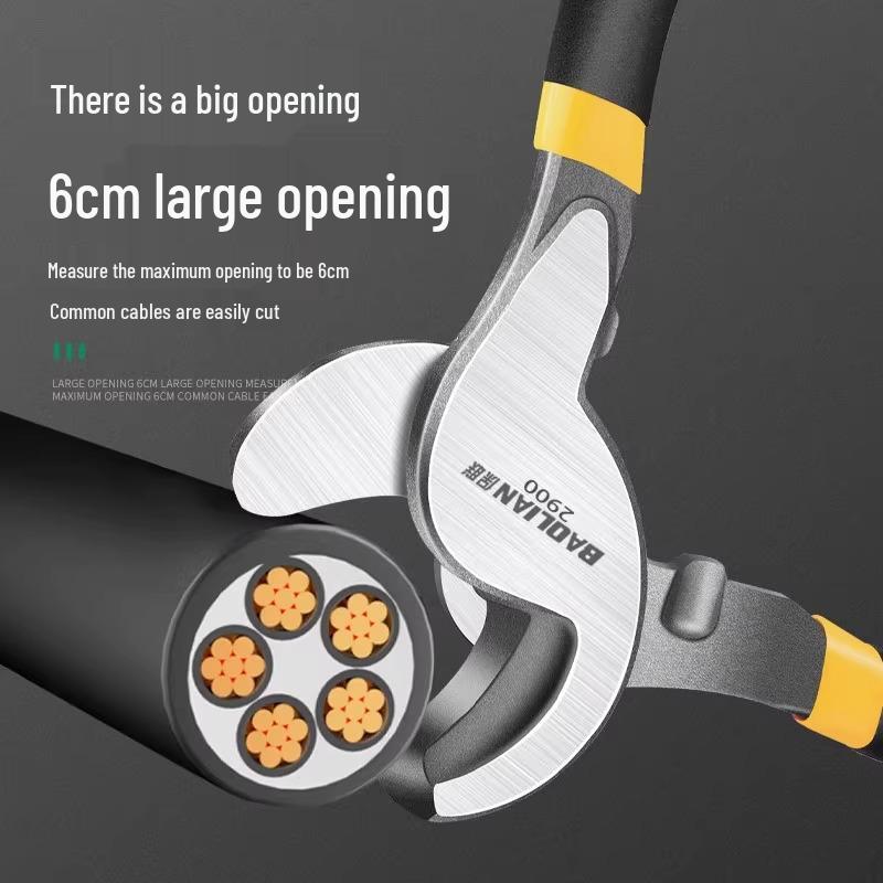 Многофункциональный инструмент для снятия изоляции и резки проволоки: Быстрый инструмент электрика для кабеля с промышленной резкой по форме полумесяца.