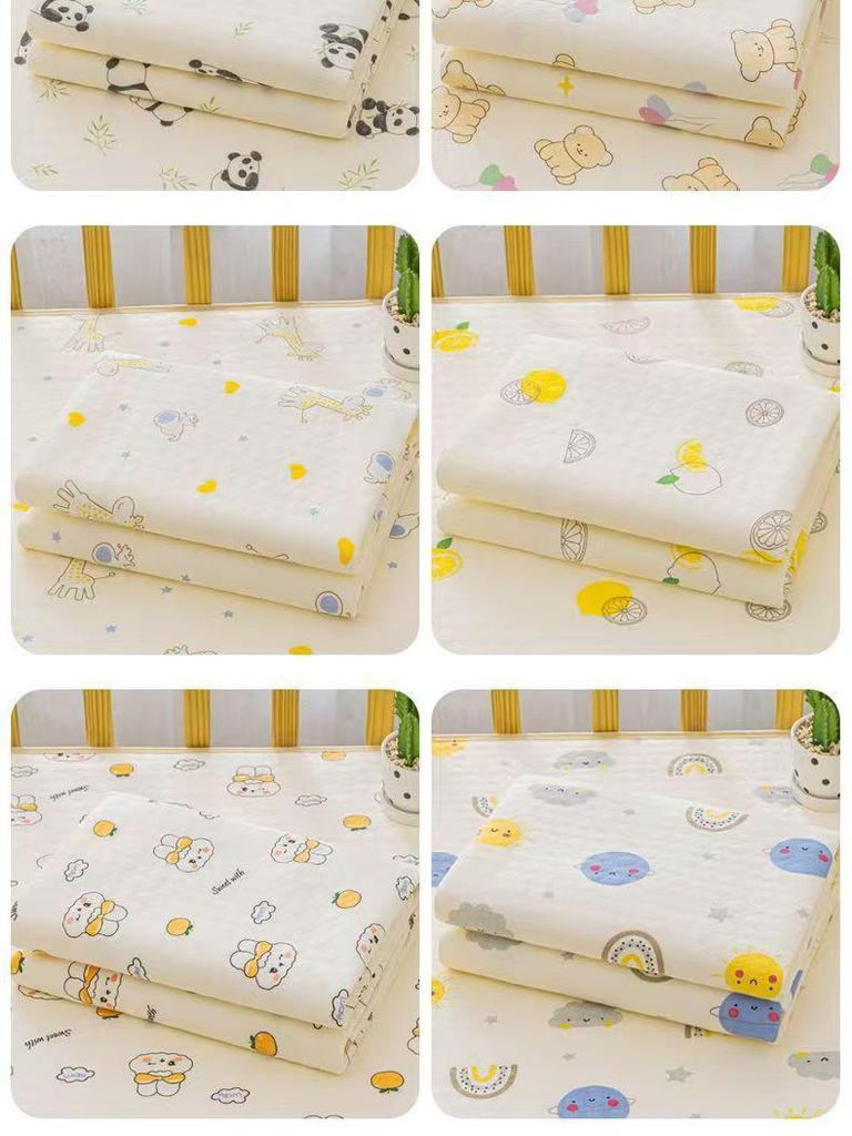 Waterproof Cotton Baby Urine Pad, Large, Washable, Double-Sided Anti-slip, Breathable, Leak-proof
