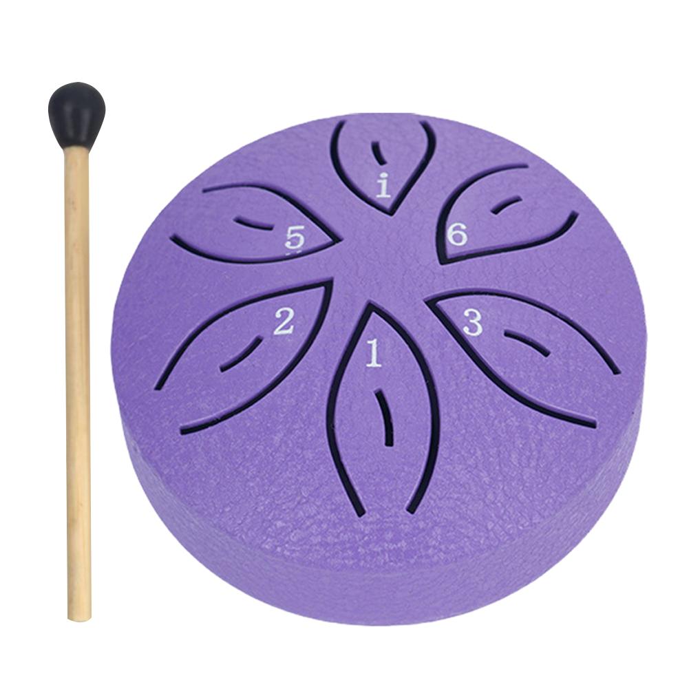 3 Inch 6 Notes Rain Drum for Outside Rain Drum Instrument Mini Handpan Drum Drumstick for Yoga Meditation Unique Relaxation Gift