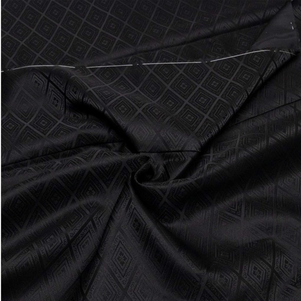 Комплект кимоно, который можно стирать [KYOETSU] Комплект, кимоно, 2 предмета (Длинное кимоно, хаори), Мужской (LL, Черный)