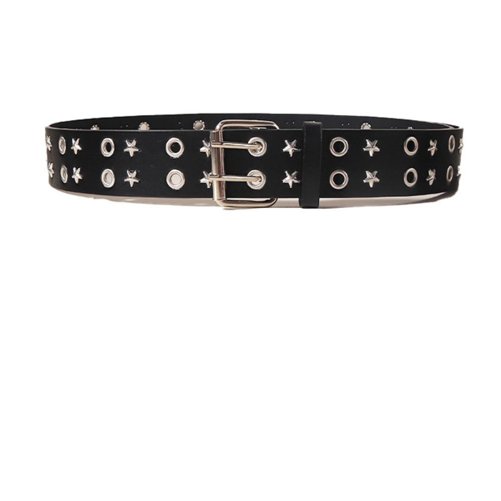 Wide Belt Y2K Leather Belt Vintage Punk Waistband Cool Rivet Waist Belt  Daily