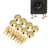 Audio Equipment Spikes 8 M6 x for Speaker Noise Stand Base Speaker Vibration Damping Parts Insulators, Pairs, Copper, 36mm, Reduction, Isolation,