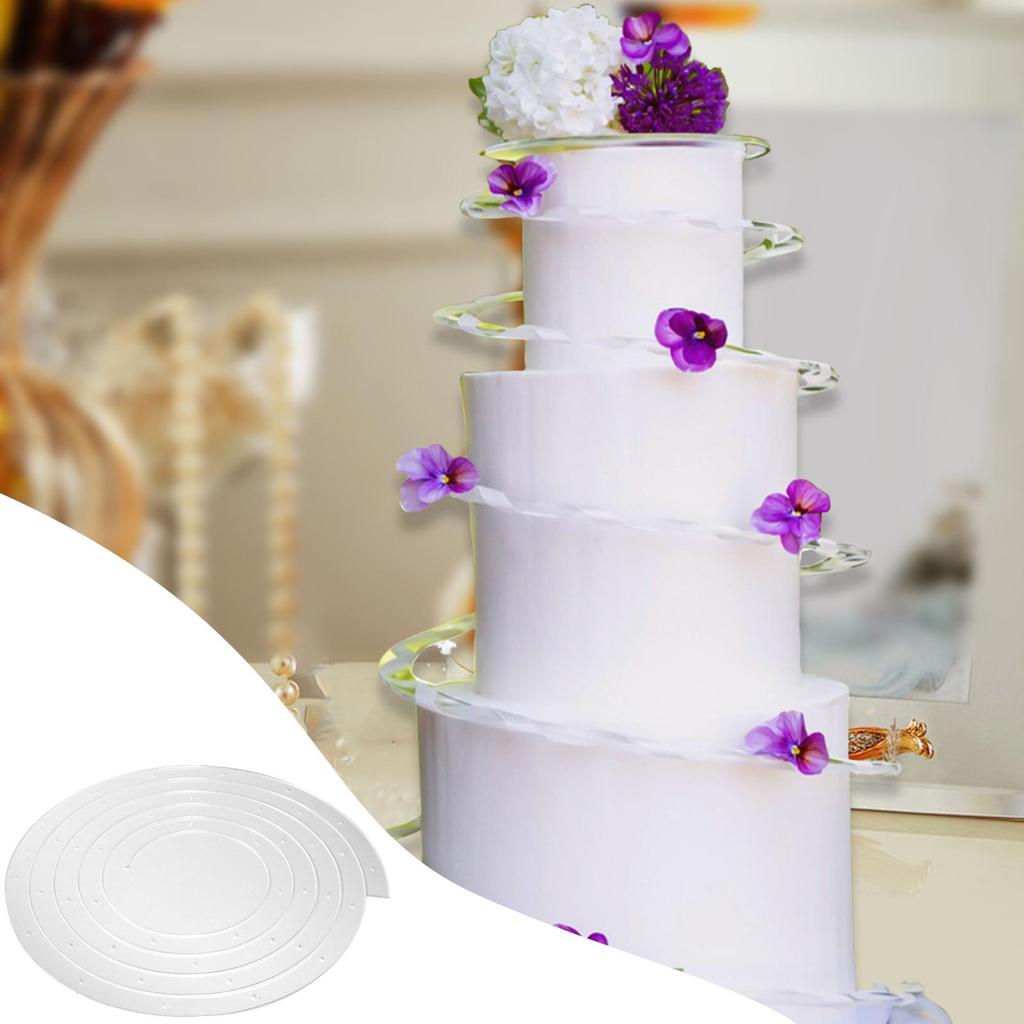 Acrylic spiral cake decoration DIY craft props accessories elegant