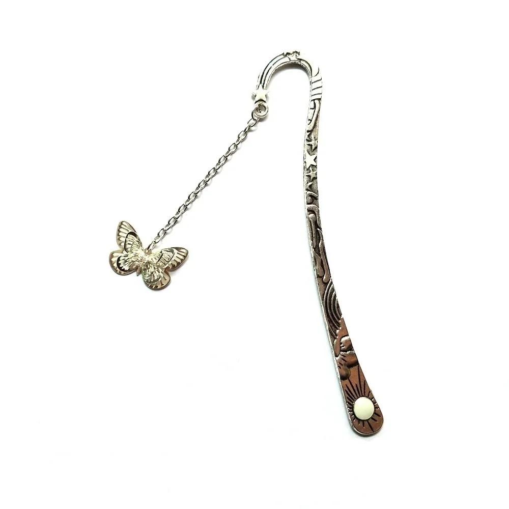 Ретро Светящаяся Металлическая Закладка Бабочка Стрекоза Закладка Детские Канцелярские Товары Студенческие Принадлежности Подарок