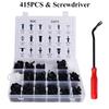 415/620 Auto Fastener Clip Kit Fender Rivet Clips 30 Tool Car Body Push Retainer Pin Rivet Bumper Door Trim Panel Retainer Clips