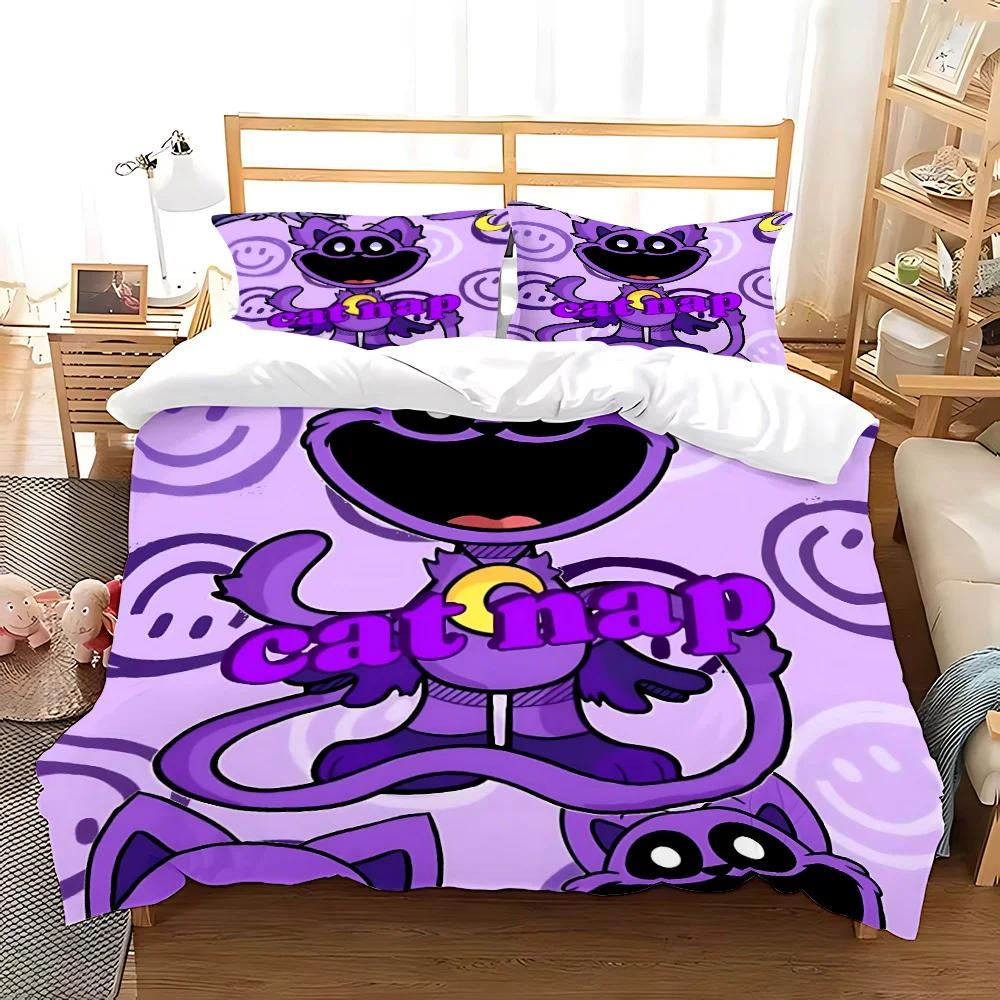 Game 3D Print CatNap X DogDay Bedding Sets Comforter Quilt Bed Cover Duvet Cover Pillow Case 2-3 Pieces Sets Bedroom Decoration