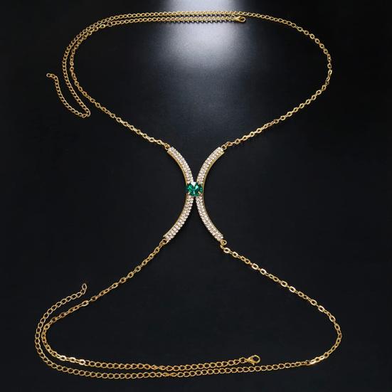 Цепочка для бюстгальтера, сексуальная регулируемая роскошная изящная ювелирная цепочка на грудь, инкрустированная стразами