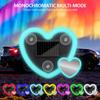 Easy Installation Dual Heart Shape Wireless Car LED Heart Light Suction Cup Solar Powered Soft Illumination Car Neon Light