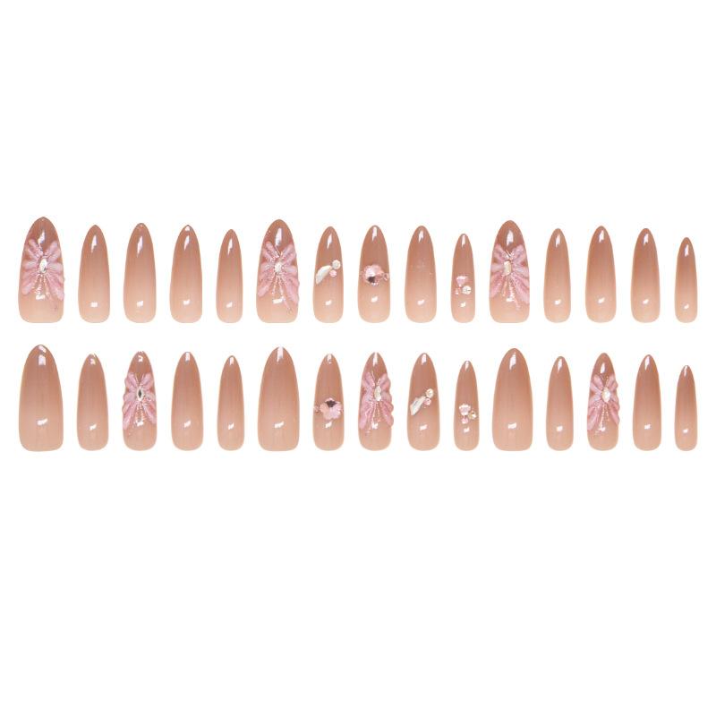 Nail patch three-dimensional butterfly fake nail gradual change flower removable nail smudge wear nail nail diamond