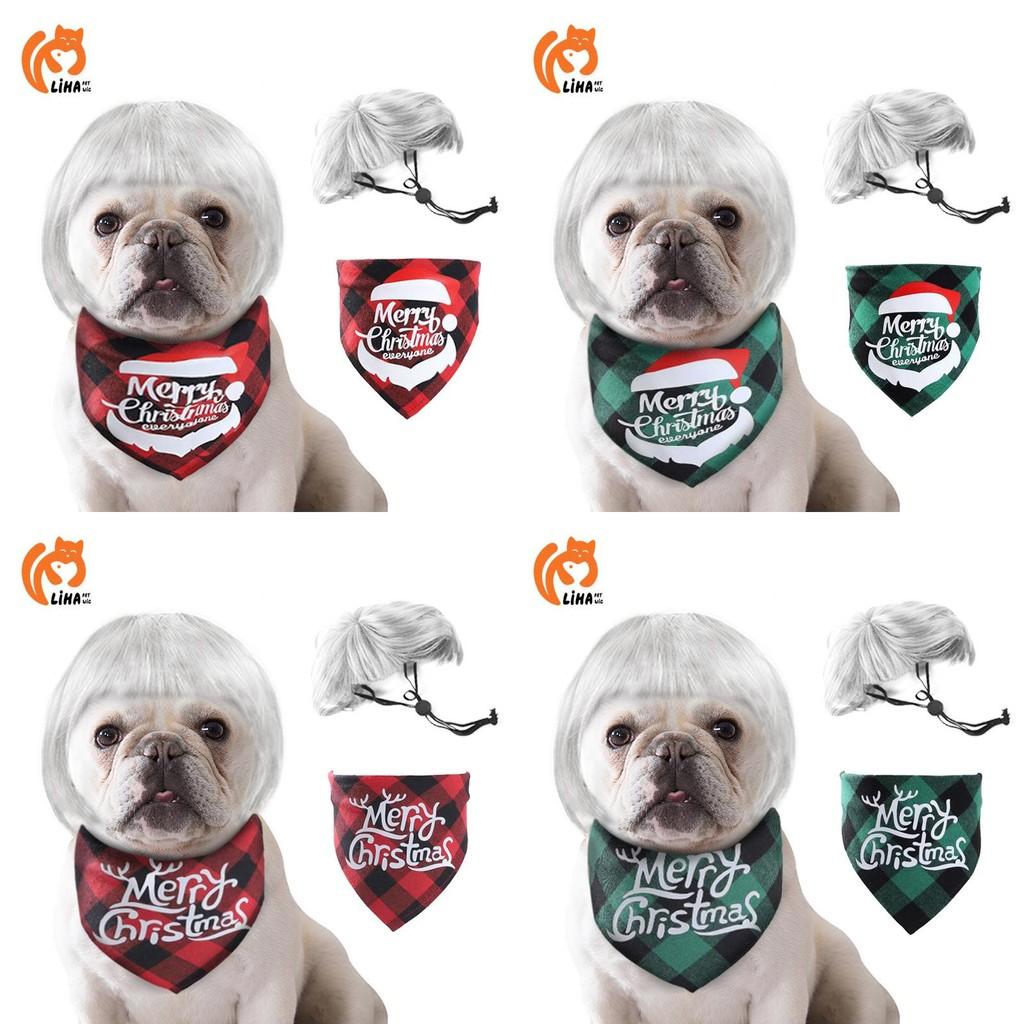 Adorable Pet Wig With Bangs Cute Bob Style For Cats And Dogs In Vibrant Colors