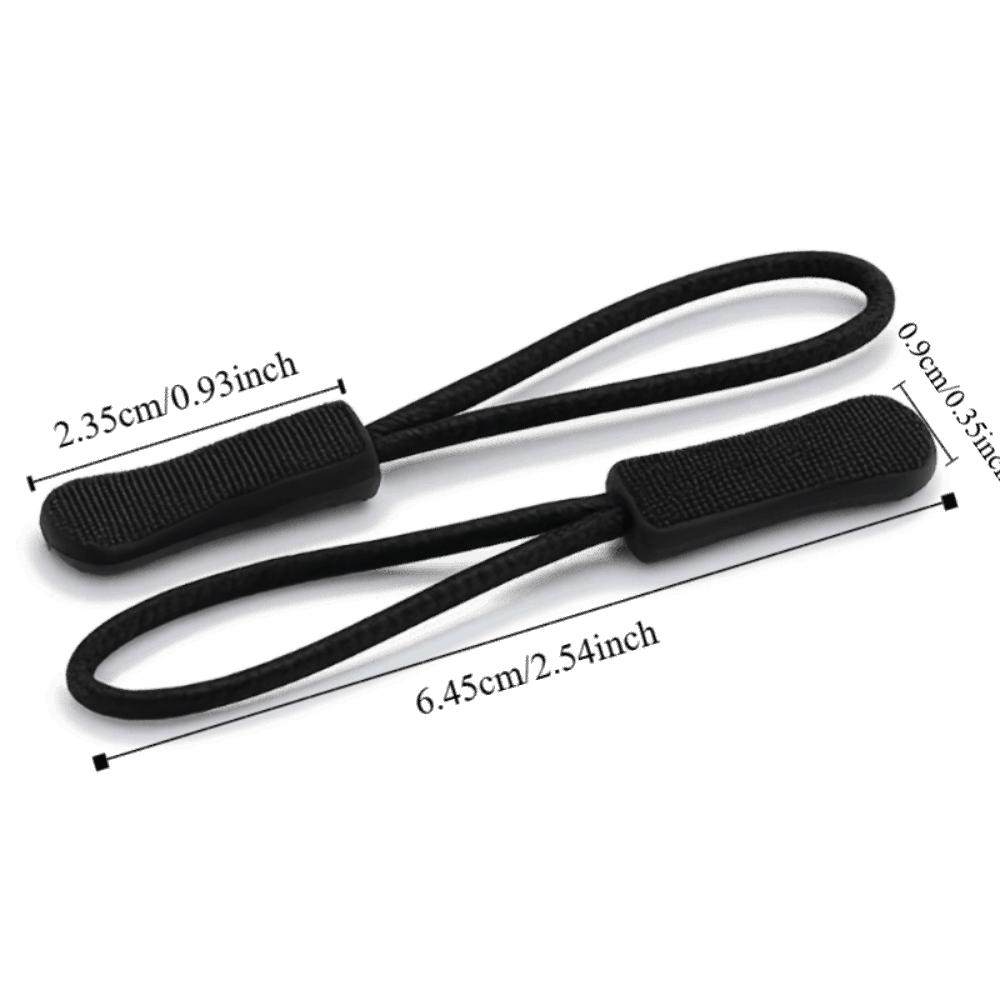 150 Pcs Lock Mechanism Zip Clip Buckle 15 Colors Slider Cord Rope Puller Zipper Pulls for Bag
