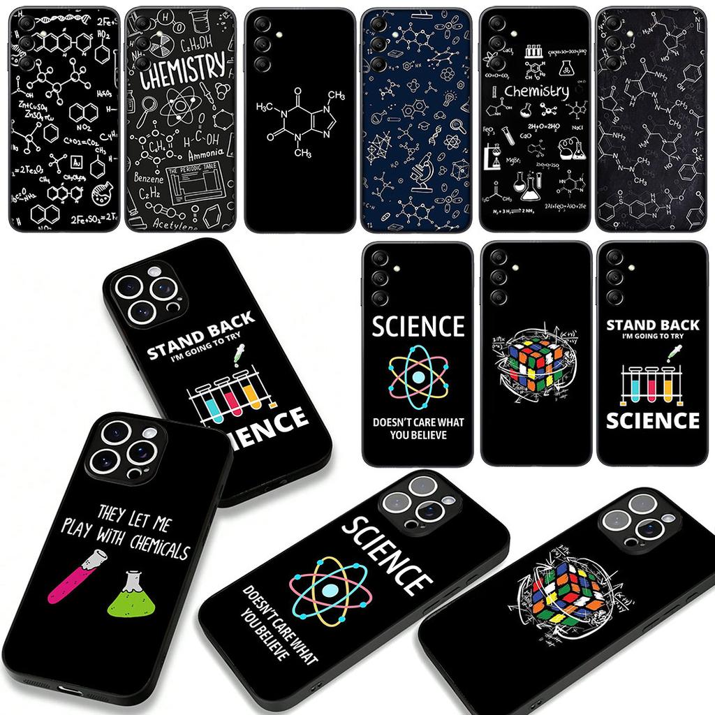 Cover for Samsung Galaxy A07 A13 A12 A14 A23 A42 A50 A51 A52 A53 A70 A71 A72 A21S A04 Note 20 9 8 10 Case Chemistry Science
