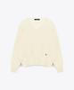 MARIE CLAIRE Whole Garment Wool V-Neck Knit (Mafckn18Miv)