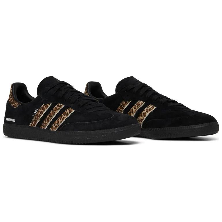 END. x Neighborhood x adidas Samba Black Leopard Men Sneakers Core-Black GX5005