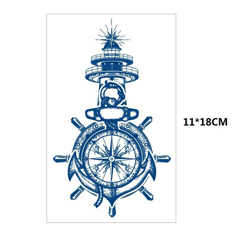 Herbs Gradual Change Jellyfish Planet Feather Snake Big Pattern Geisha Slowly Color Simulation Water Transfer Tattoo Sticker