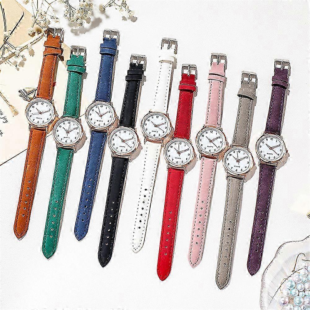 Ladies Watches Womens Small Quartz Analogue Wrist Watch Casual Leather