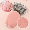 Губка для ванны, ультрамягкая, быстро пенящаяся, двухсторонняя отшелушивающая перчатка из люфы из искусственного шелка для душа для дома