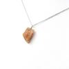 Stones and Minerals. Raw Oregon Sunstone Necklace. 9.60 Ct. Oregon, USA.