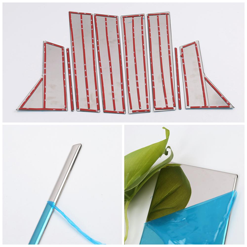 Для Nissan Qashqai J11 2014 внешняя часть автомобиля изменить окно BC стойка ремонт блесток украсить отделку из нержавеющей стали