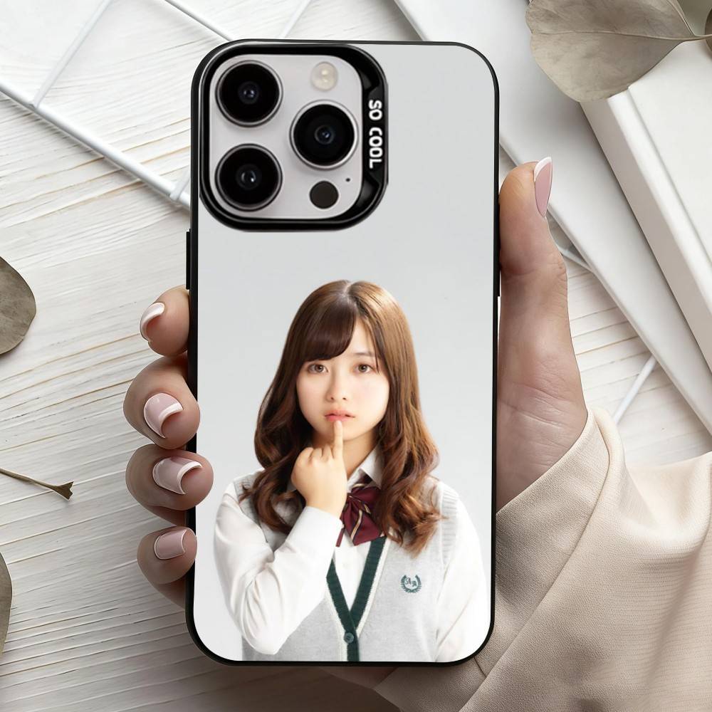 МИЛАЯ Актриса Канна Хасимото Чехол для телефона iPhone17,16,15,14,13,12,11 Plus,Pro Max Черный Конфетный серебристый чехол для телефона