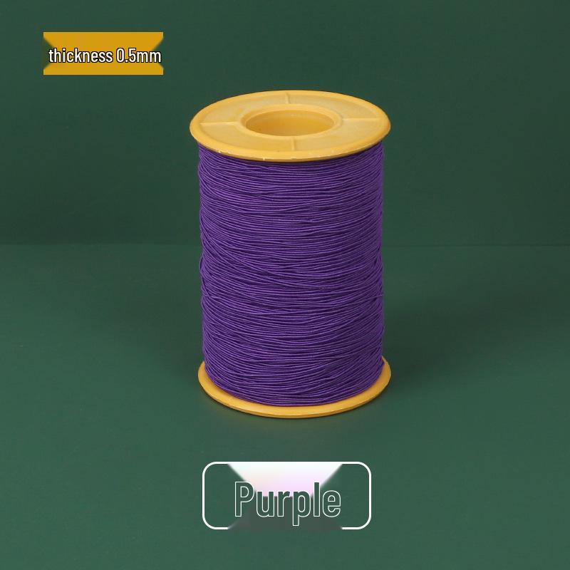 0.5mm High-Elastic Colored Sewing Thread - Super Fine, Durable, Round Cord for Clothing and Crafts