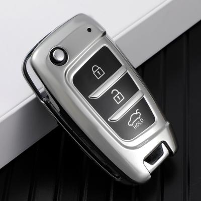Мягкий чехол для автомобильного ключа из ТПУ, сумка-оболочка для ключей Hyundai Elantra Solaris 2017 Santa Fe Verna Tucson I35 I40 Genesis Protector