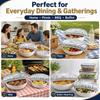 Reusable Aluminum Foil Food Covers 30 Pack - Stretchable Edges for Bowls, Plates and Food Containers, Heat Retention Temperature Range -60° to 140°