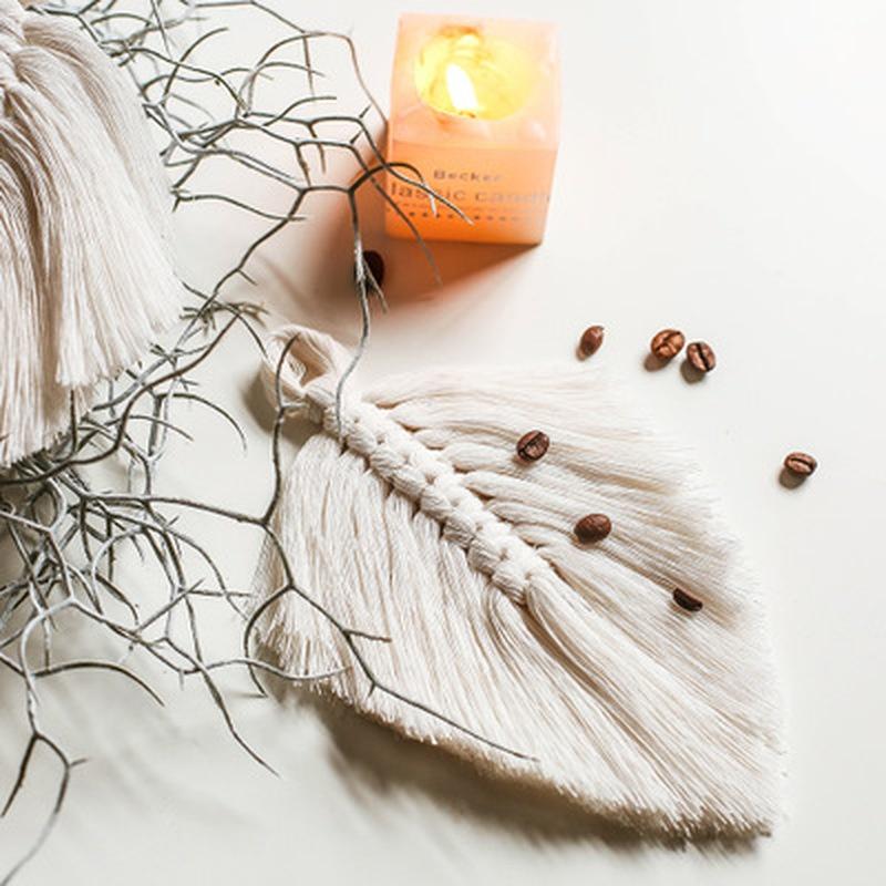 Подставка под чашку Кружка Кухня Свадебный стол Коврик для столовых приборов Кисточки Настенный гобелен Nordic Macrame Настенный декор Мы