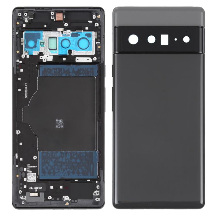 For Google Pixel 6 Pro 5G OEM Back Battery Housing Cover+Middle Plate Frame Replacement