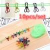 10 PCS Clothes Clamp 5pcs Metal Binder Clips Clothespin Sealing Clamp Craft Photo Office Bookmarks